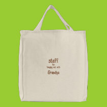 Hang Out with Grandpa Bag embroidered bags