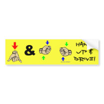 Hang Up & Drive Bumper Sticker bumper stickers by wilddeej Hang Up & Drive Bumper Sticker bumper stickers