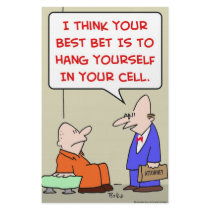 hang yourself cell attorney stationery