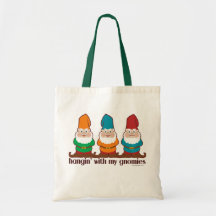 Hangin' With My Gnomies Canvas Bags