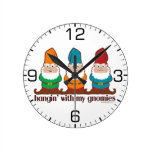 Hangin' With My Gnomies Clocks