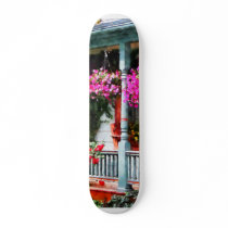 Hanging Baskets and Climbing Roses Skate Board