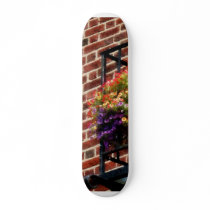 Hanging Baskets on Fire Escape Skateboard Deck