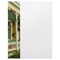 Hanging Baskets on Porch Personalized Letterhead