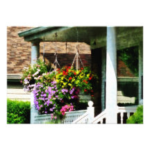 Hanging Baskets Personalized Invitation