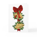 Hanging Bells Christmas Card by AJsGraphics Hanging Bells Christmas Card