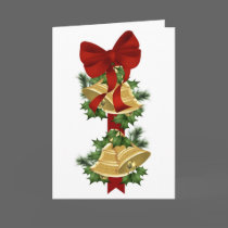 Hanging Bells Christmas Card