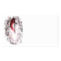 Hanging Cross Profile Card business cards