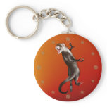 Hanging Ferret Keychain