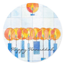 Hanging Hanukkah Candles stickers by mikanovsky Hanging Hanukkah Candles stickers