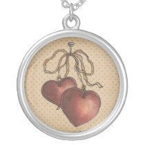 Hanging Hearts Valentines Day Necklace necklaces