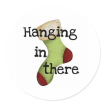 Hanging in There stickers
