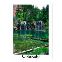 hanging lake, Colorado Post Card