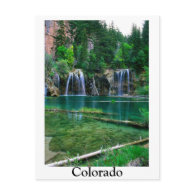 hanging lake, Colorado postcard