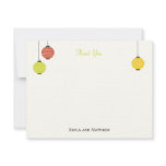 Hanging Lanterns Flat Thank You Card Announcements