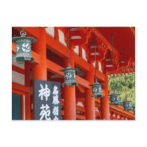 Hanging lanterns postcards