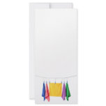 Hanging microfiber towels personalized rack card