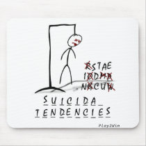 Hanging on a Letter Mouse Pads