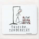 Hanging on a Letter mousepads
