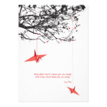 Hanging Origami Paper Cranes Tree Wedding Invite invitations