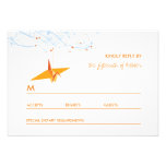 Hanging Origami Paper Cranes Tree Wedding RSVP invitations