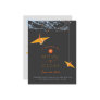 Hanging Paper Cranes & Branch 2 Save Date Postcard