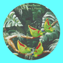 HANGING PARROTS stickers