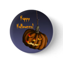 Hanging Pumpkin, button