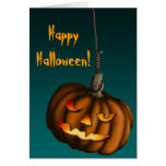 Hanging Pumpkin, greeting card