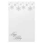Hanging Snowflakes (white) Customized Stationery