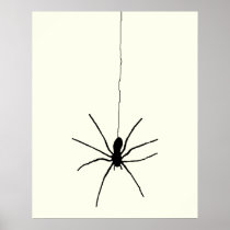 Hanging Spider Poster