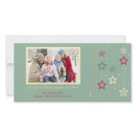 Hanging Stars Photo Card (aqua)