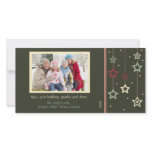 Hanging Stars Photo Card (green)