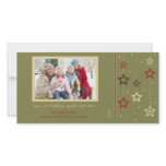 Hanging Stars Photo Card (olive)