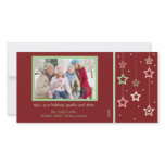 Hanging Stars Photo Card (red)