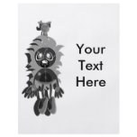 Hanging Teddy Black &amp; White Negative Full Color Flyer