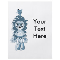 Hanging Teddy Blue Full Color Flyer