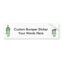 Hanging Teddy Green bumper stickers by DigitalDaynas Hanging Teddy Green bumper stickers