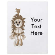 Hanging Teddy Orange Sepia Full Color Flyer