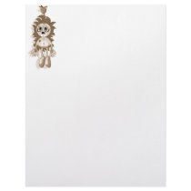 Hanging Teddy Orange Sepia letterhead