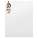 Hanging Teddy Orange Sepia letterhead