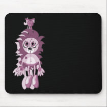 Hanging Teddy Pink mousepads