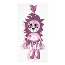 Hanging Teddy Pink photo cards by DigitalDaynas Hanging Teddy Pink photo cards