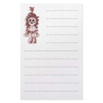 Hanging Teddy Red stationery