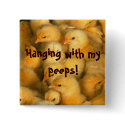 Hanging with my peeps! buttons