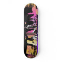 Hanging with the Gang (pink combo) Skateboard by taratel Hanging with the Gang (pink combo) Skateboard