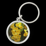 Hanging Yellow Orchids Keychain