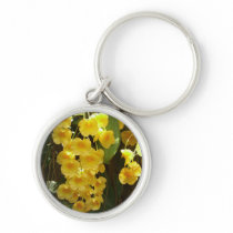 Hanging Yellow Orchids Keychain