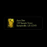 Hanging Yellow Orchids Return Address Label