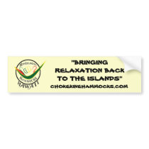 HANGLOOSE HAMMOCKS HAWAII RASTA LOGO bumper stickers by CHOKEKINE HANGLOOSE HAMMOCKS HAWAII RASTA LOGO bumper stickers